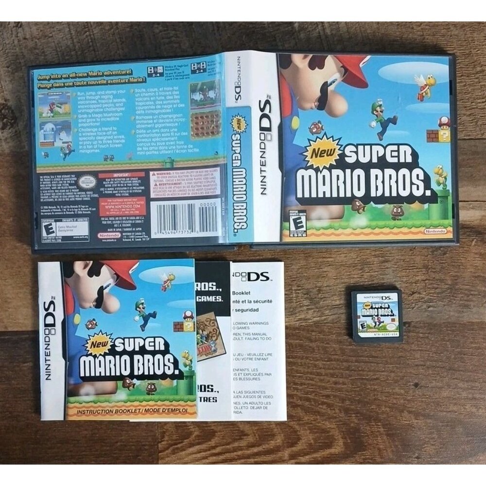New Super Mario Bros. (Nintendo DS, 2006) Complete CIB - Tested